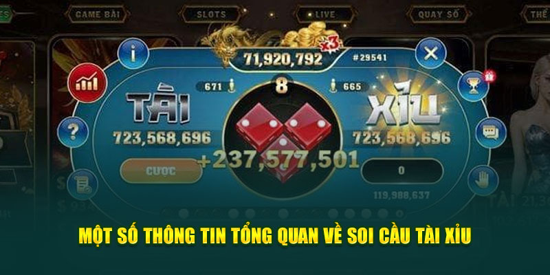 Một số thông tin tổng quan về soi cầu tài xỉu